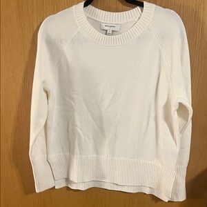 Banana Republic White Crew Neck Sweater